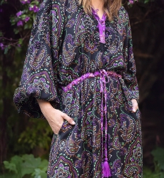 long sleeve bohemian long dress PAOLA  - Miss June