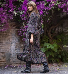 robe longue manche longue boheme PAOLA - Miss June