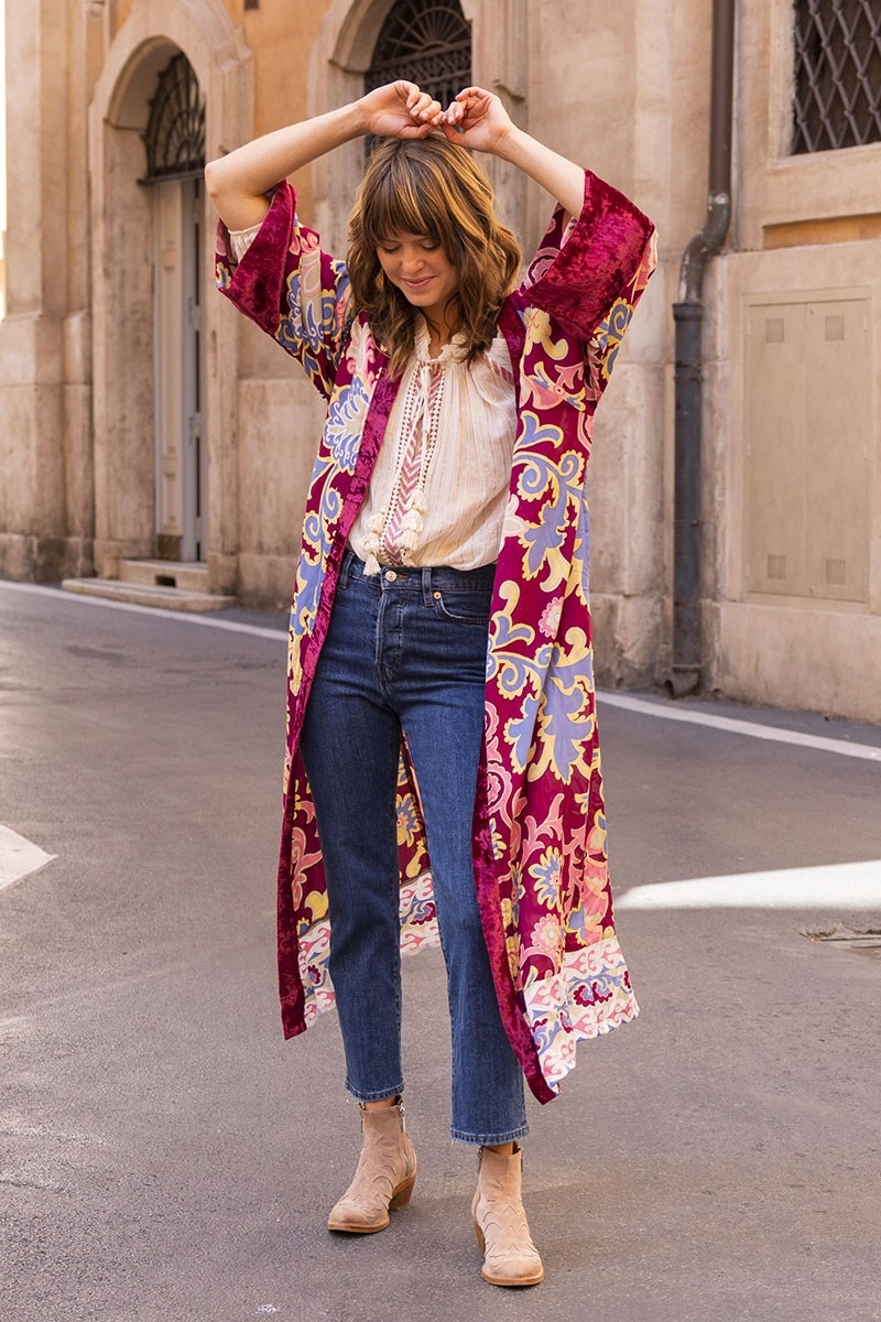 kimono long manche longue boheme IVANA - Miss June