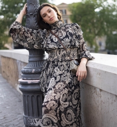 long sleeve bohemian long dress PALOMA - Miss June