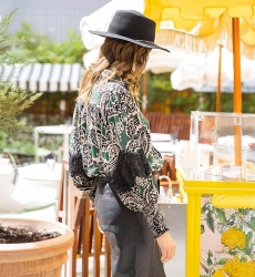 camisa bohemia chic manga larga VALENTINA - Miss June