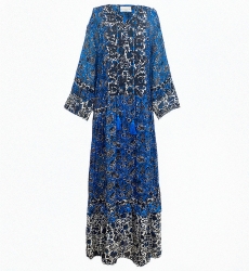 long sleeve floral long dress LUDOVICA - MISS JUNE