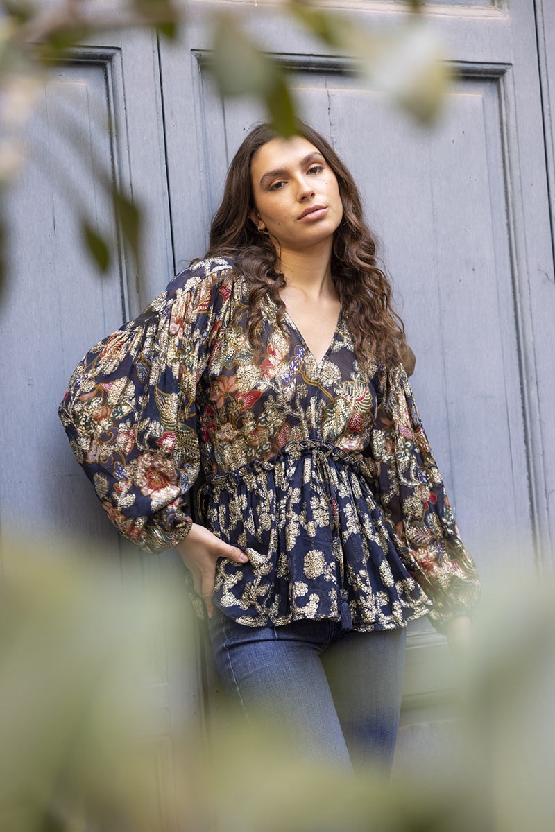 blouse manche longue fleurie LYAM - Miss June