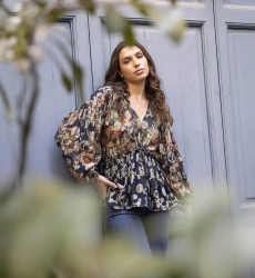 long sleeve floral blouse LYAM - Miss June