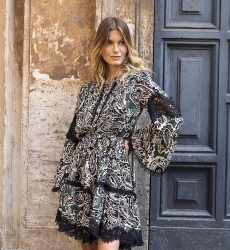 vestido corto bohemio chic manga larga AGATHA - Miss June