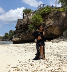 Saia Celeste - Preta - Assimétrica - Boho Chic - Miss June Paris - 2