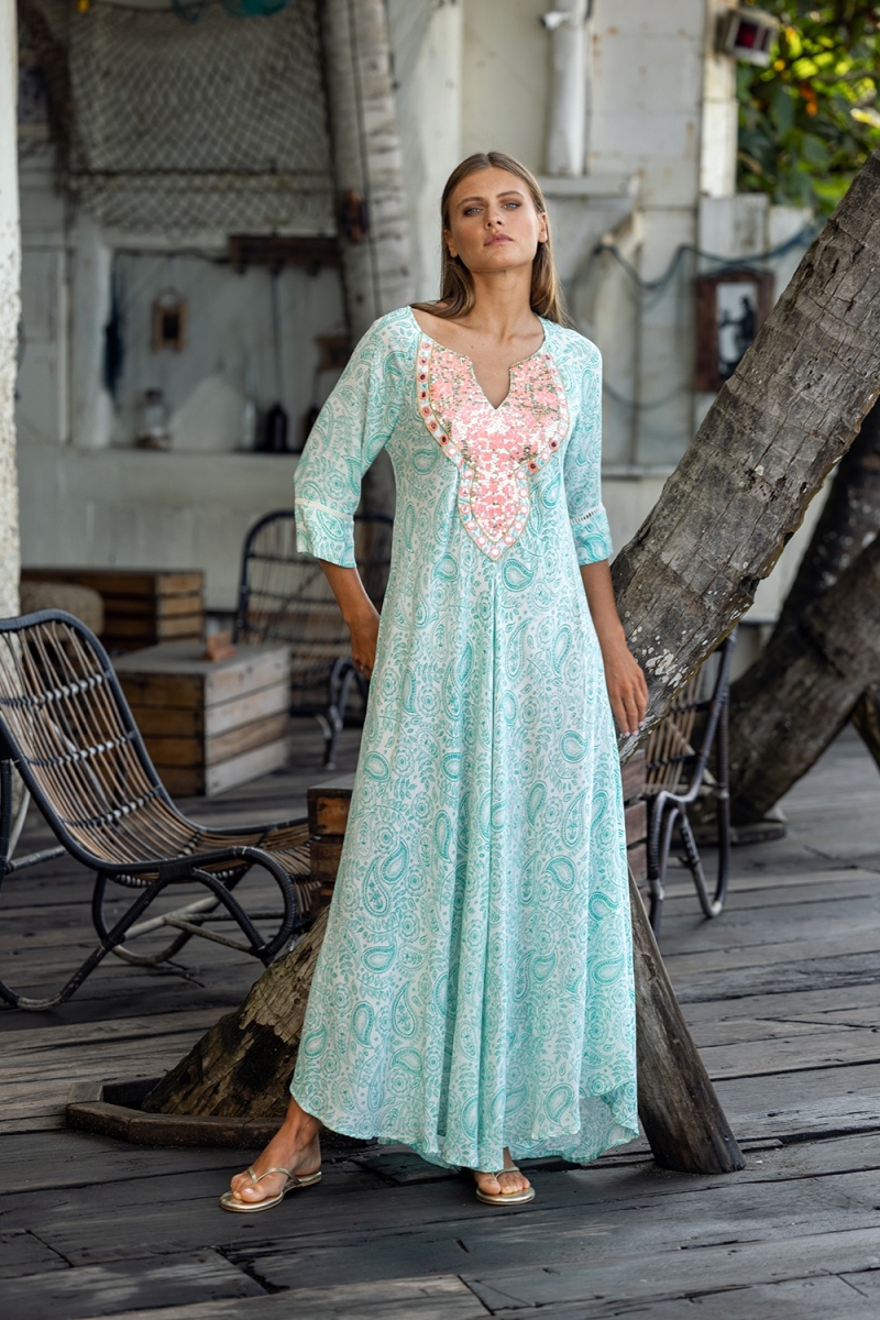 robe longue manche longue boheme NAOMI - Miss June