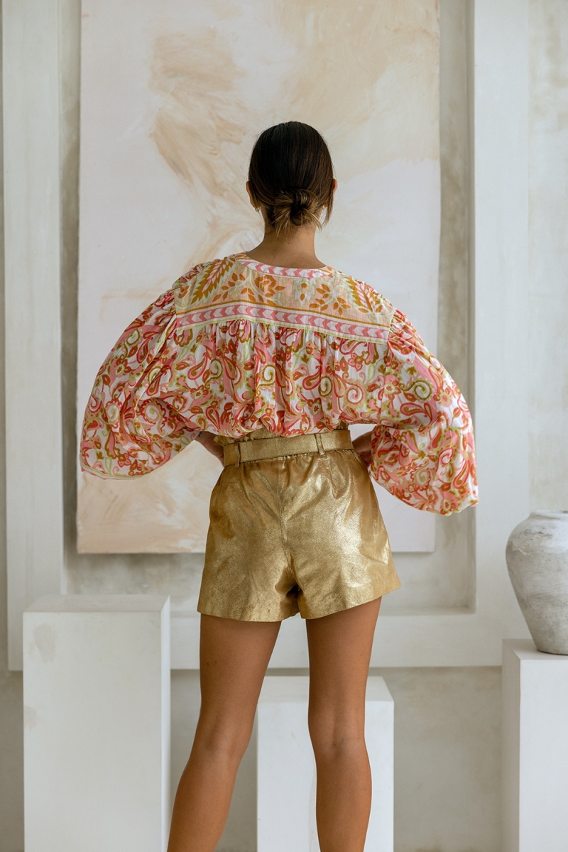 Short de Couro Glitter - 100% de couro - Miss June Paris - 3