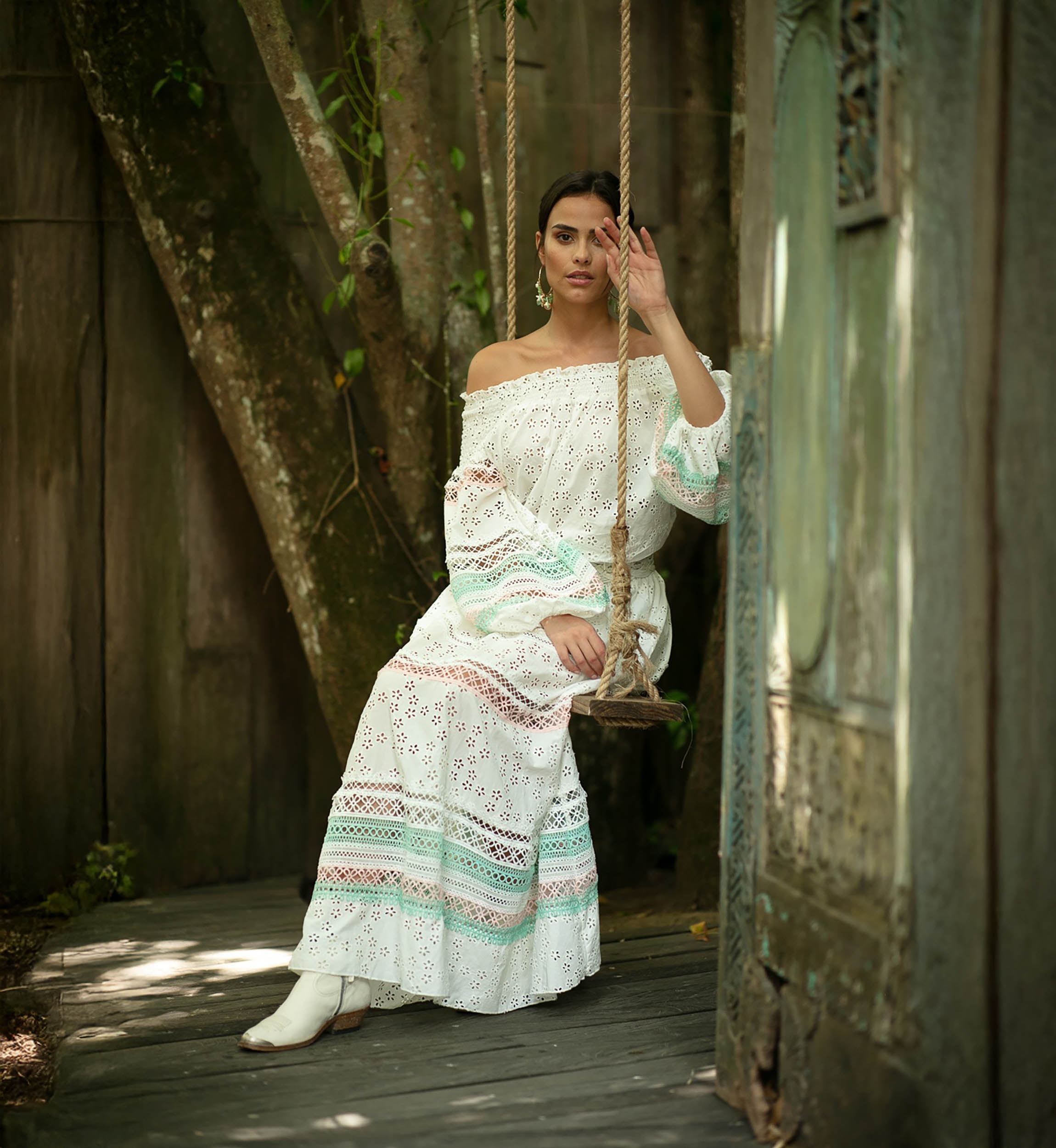 Miss June Paris — Saia Comprida Plumeria