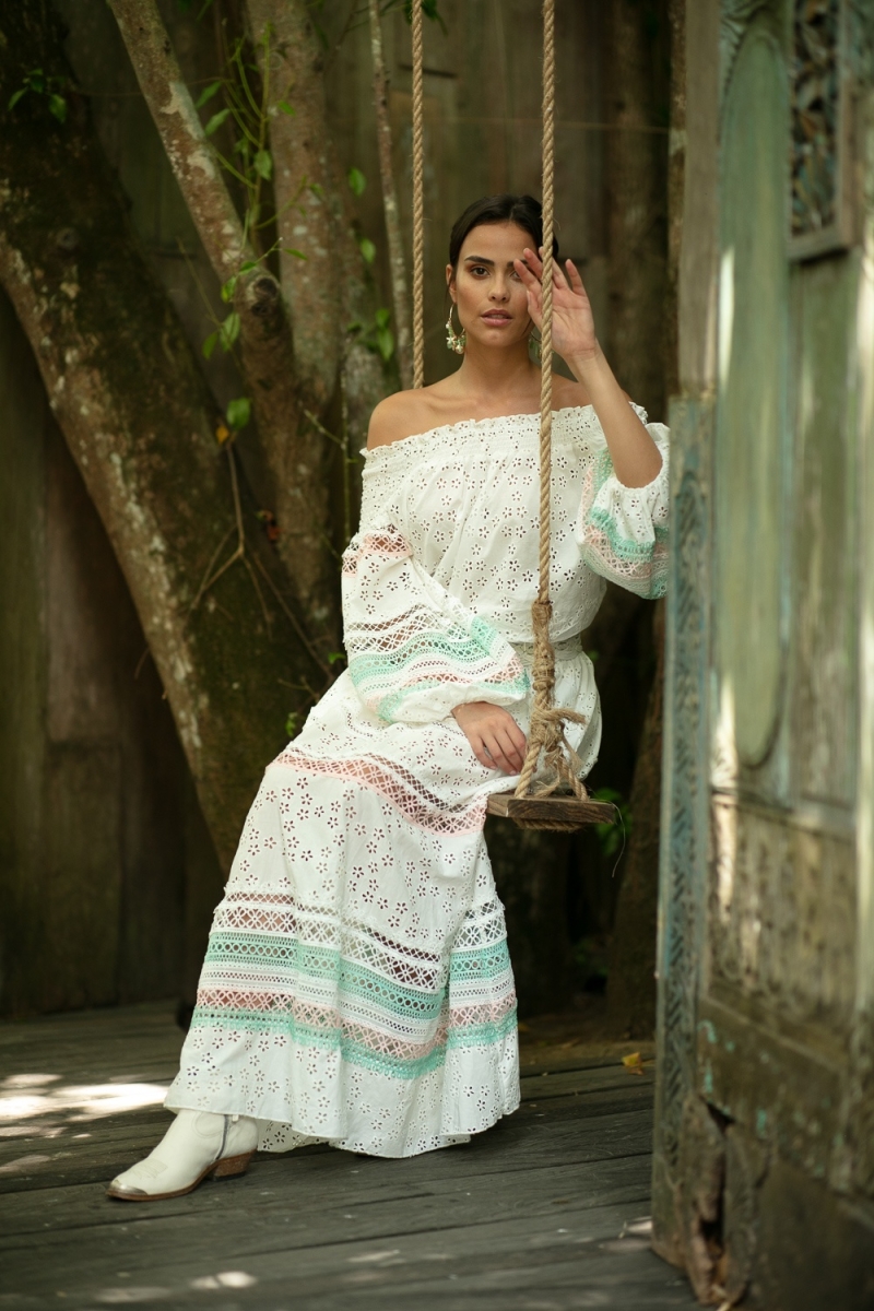 Miss June Paris — Saia Comprida Plumeria