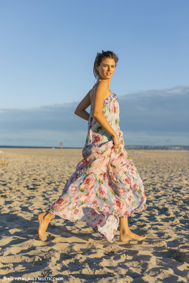 Petal Long Dress – Floral – Sleeveless – Miss June Paris – 5