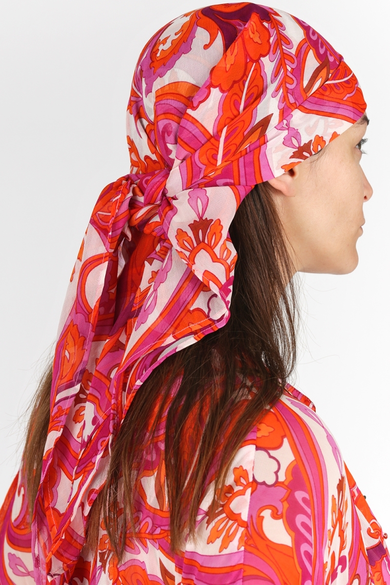 Scarf Georgia - Assorted Colors - Size 90cm*90cm - Miss June Paris - 3
