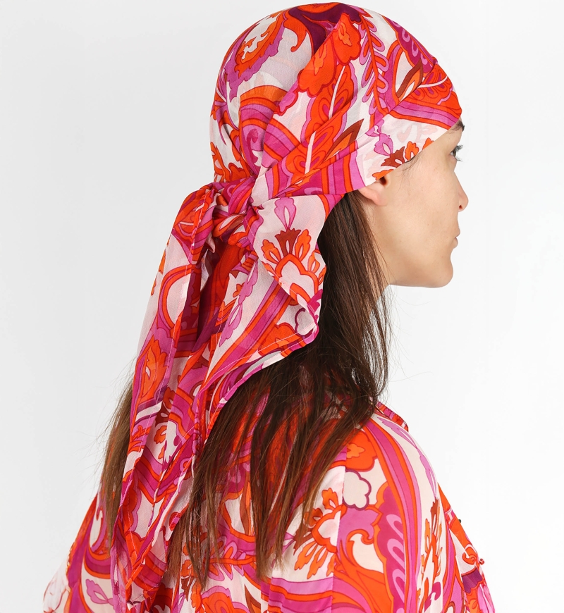 Lenço Georgia - Cores Sortidas - Tamanho 90cm*90cm - Miss June Paris - 3