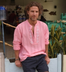 Camisa Jerico – rosa con detalles bordados en blanco – mangas largas – colección Shay – Miss June Paris – 1