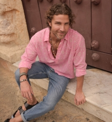 Camisa Florencia – rosa – estampa branca delicada – mangas compridas – tecido leve – coleção Shay – Miss June Paris – 3