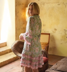 Vestido curto Fiorella - estampa boêmio-chique - Miss June Paris - 4