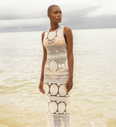 Vestido Longo Angel - Branco - Crochê - Mangas Curtas - Costas Abertas - Boho - Miss June Paris - 3