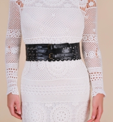 Cinto de couro Joan – Preto – Miss June Paris – 8