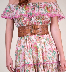 Cinto de couro Joan – Tan – Miss June Paris – 9