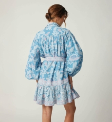 Juliette short dress - 100% cotton - Miss June Paris - 4