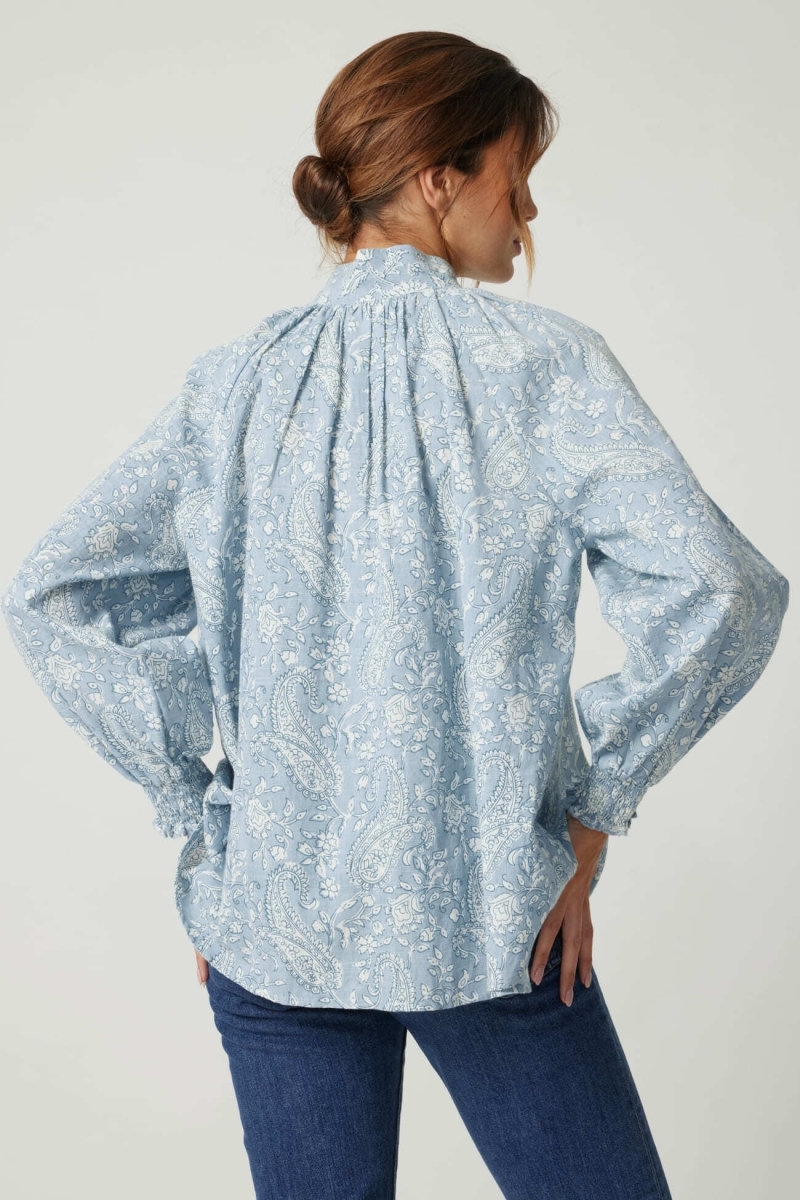 Camisa feminina Victoire - paisley - 100% algodão - Miss June Paris - 4