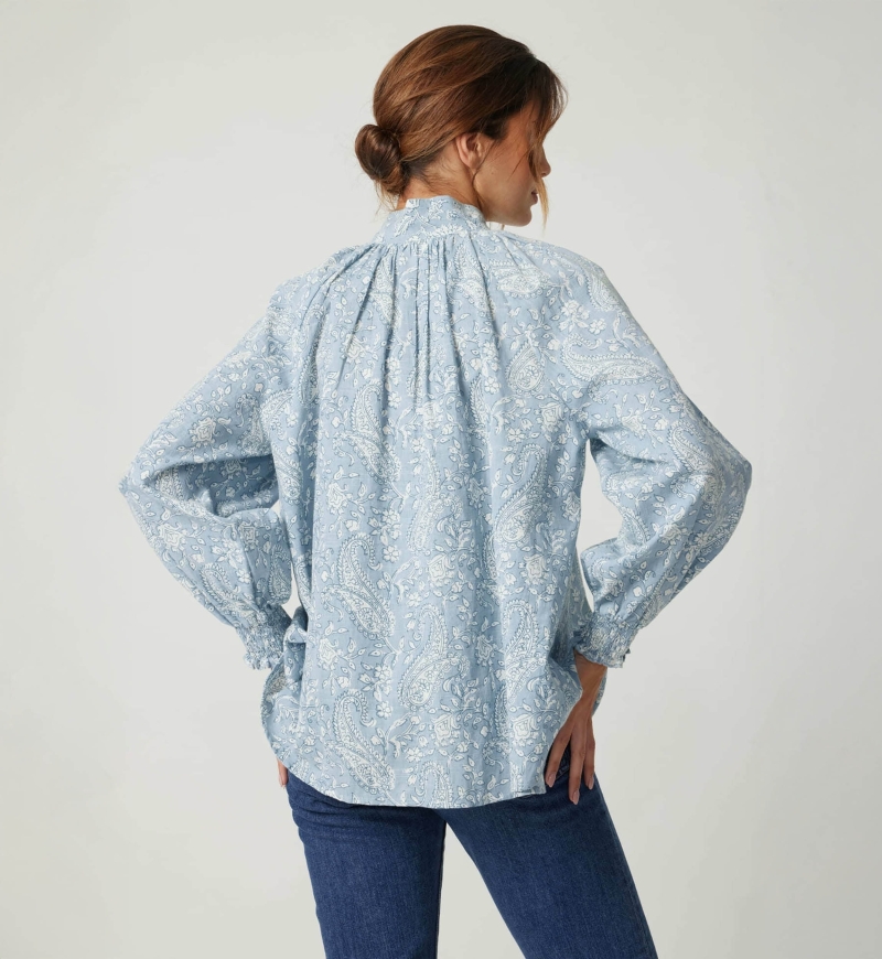 Victoire Women's Shirt - paisley - 100% cotton - Miss June Paris - 4