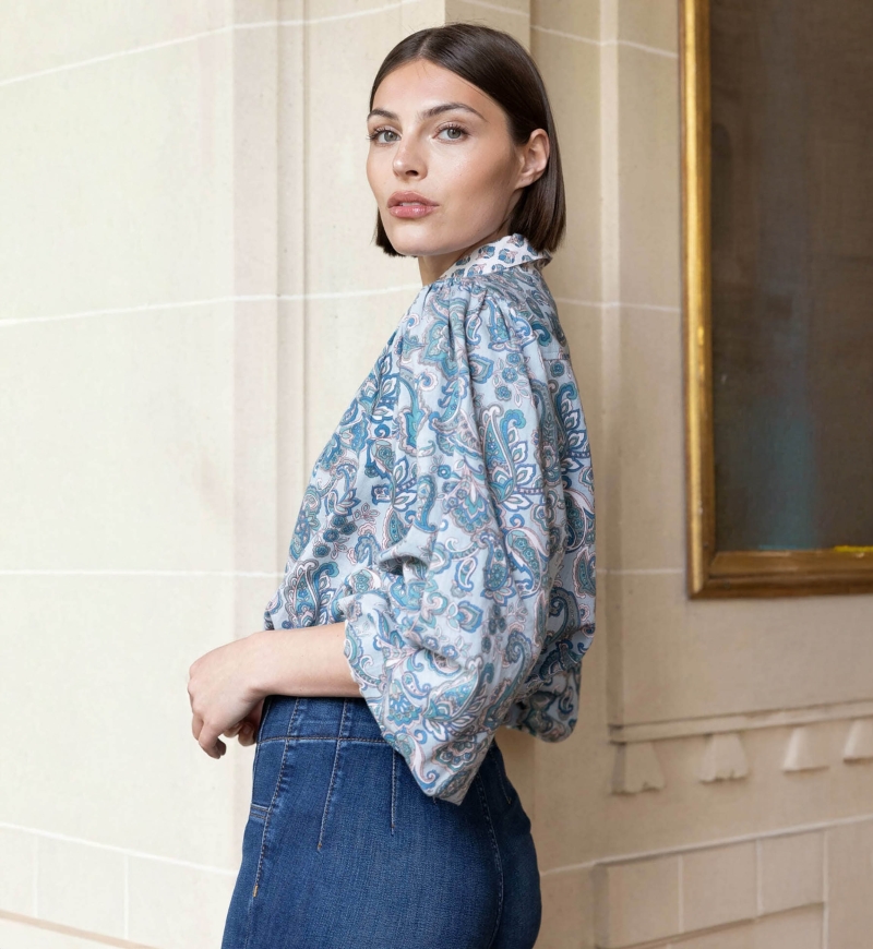 Camisa feminina Alizee - estampada - Miss June Paris - 1