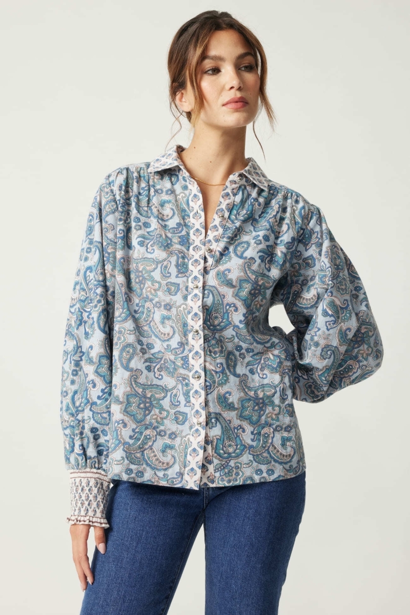 Camisa feminina Alizee - estampada - Miss June Paris - 3