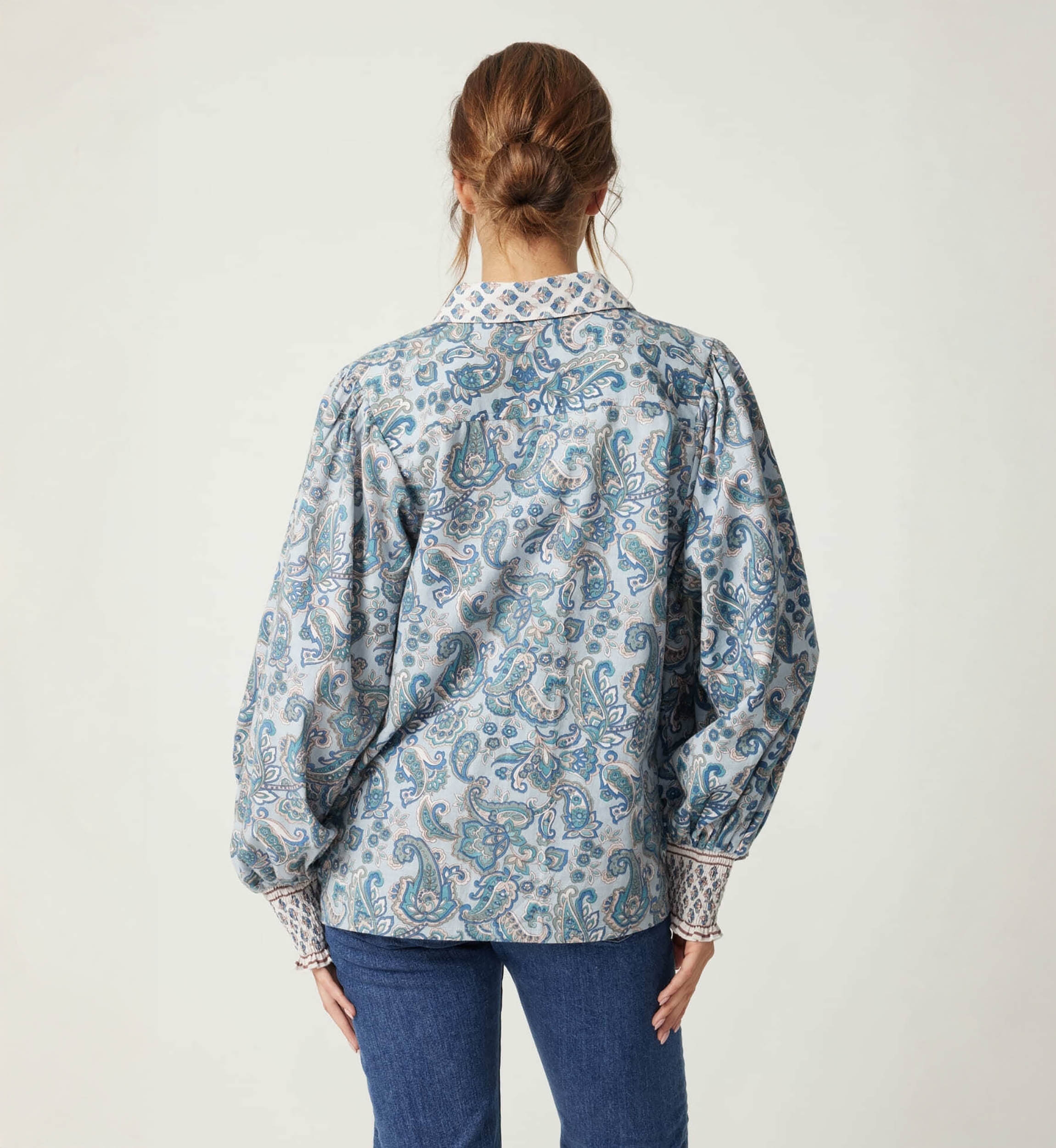 Alizee women's shirt - paisley pattern - Miss June Paris - 4