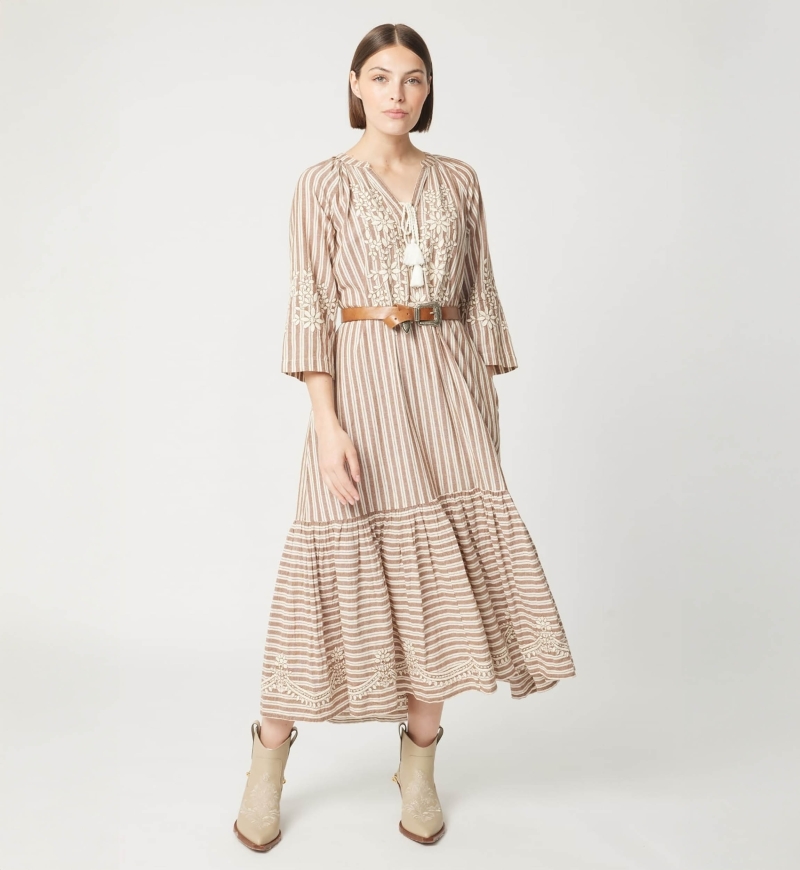Solene long dress - loose fit - 100% cotton - Miss June Paris - 3