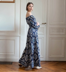 Vestido largo Lucille - bordado y suelto - Miss June Paris - 1