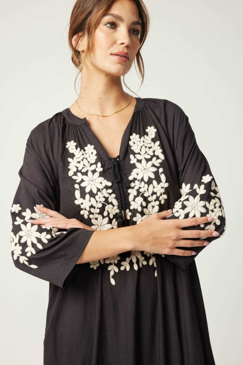 Vestido longo Louison - preto - Miss June Paris - 5