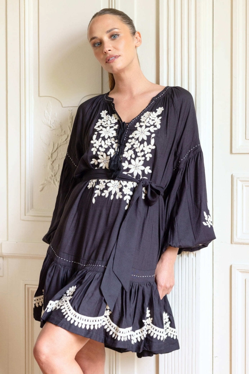 Vestido preto curto Anouk - Miss June Paris - 2