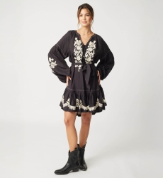 Vestido preto curto Anouk - Miss June Paris - 1