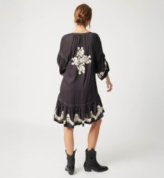 Anouk short black dress - Miss June Paris - 4