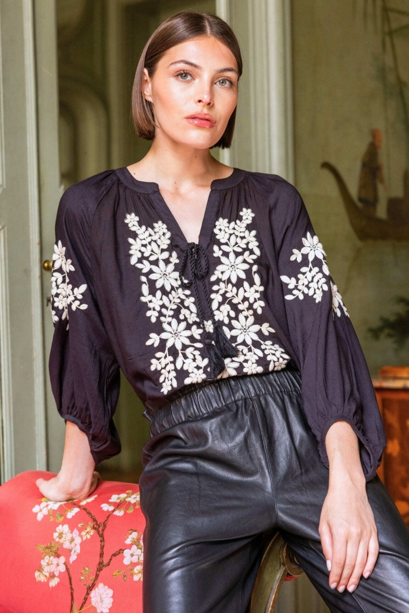 Blusa negra Noémie - Miss June Paris - 1