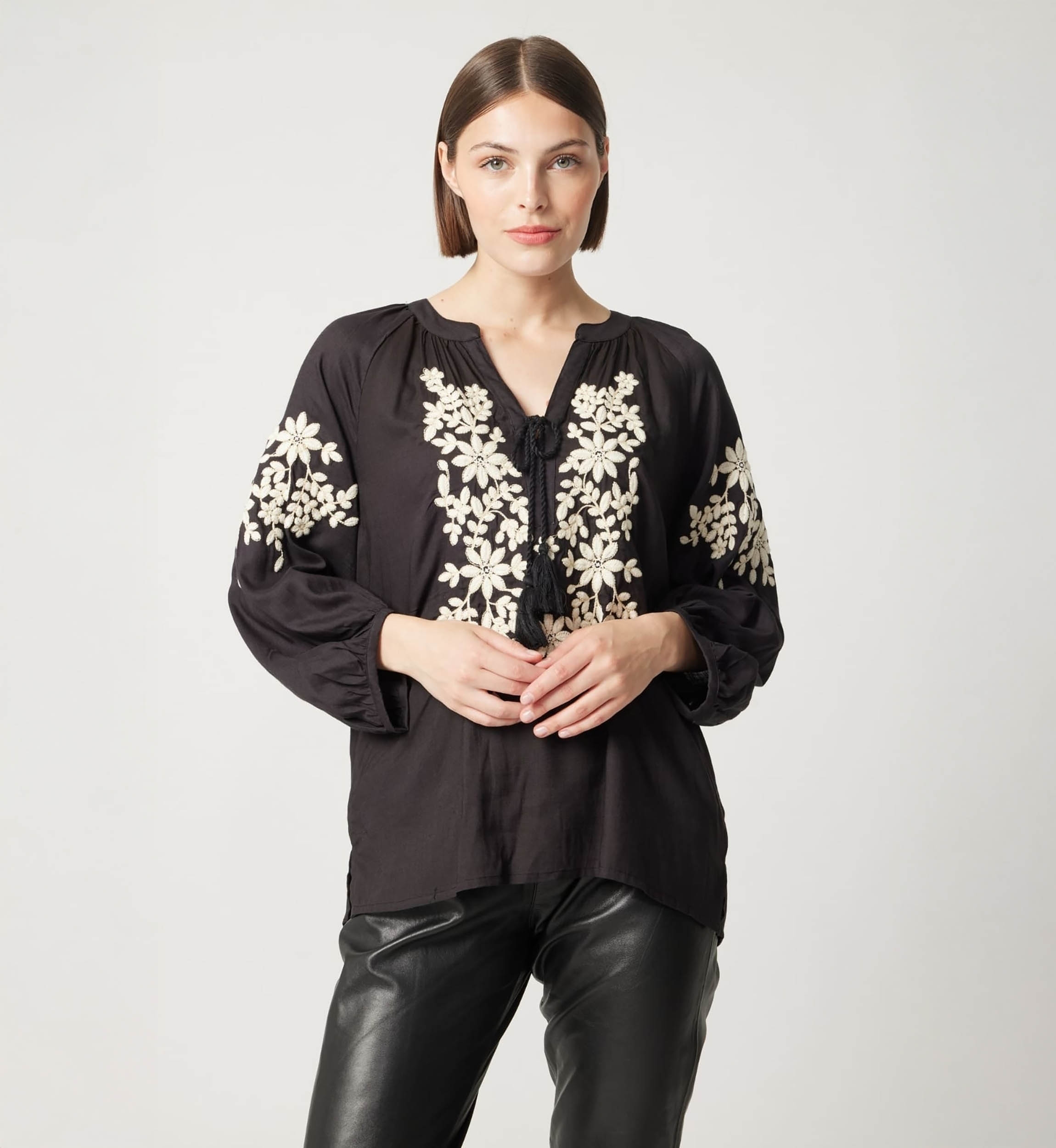 Blusa negra Noémie - Miss June Paris - 3