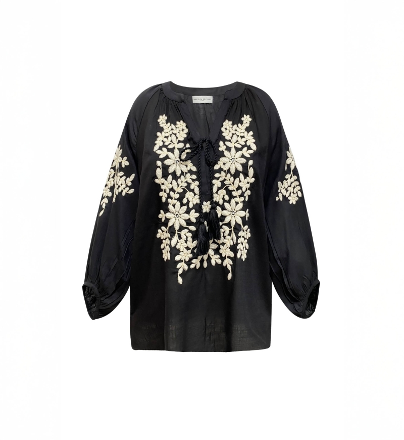 Blusa negra Noémie - Miss June Paris - 6