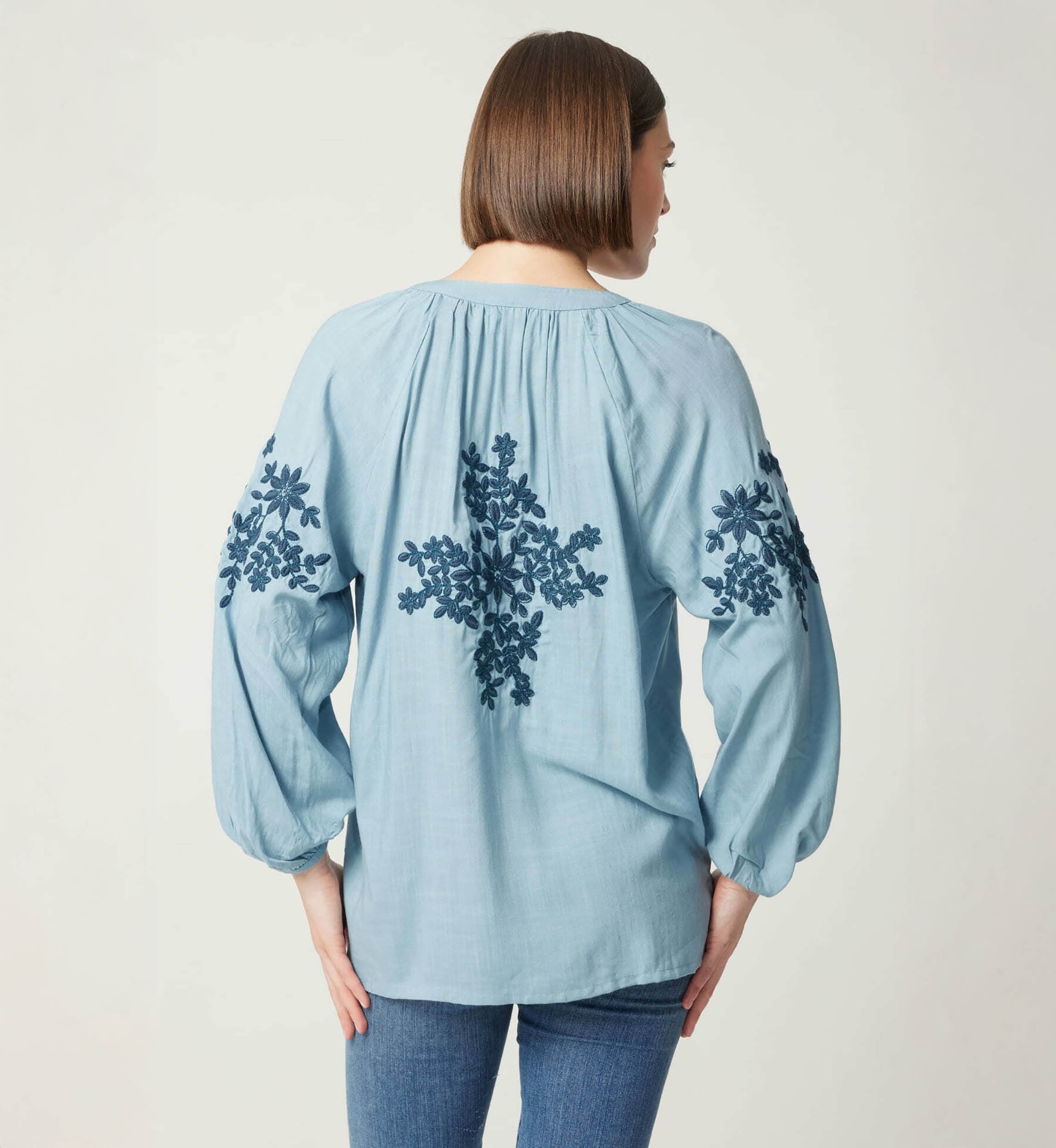 Noémie blue blouse - Miss June Paris - 4