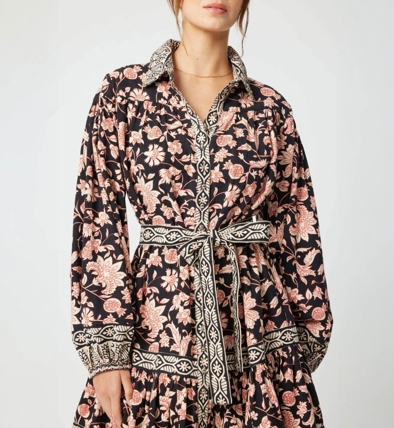 Vestido curto Cassandra - estampa floral - Miss June Paris - 5