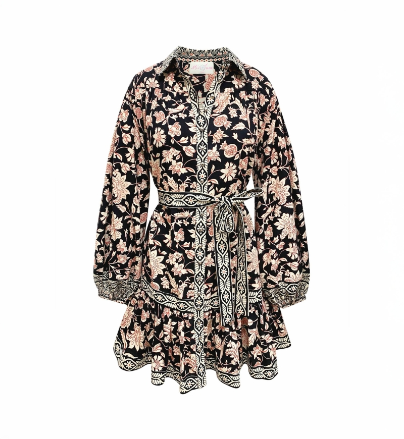 Vestido curto Cassandra - estampa floral - Miss June Paris - 6