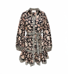 Vestido corto Cassandra - estampado floral - Miss June Paris - 6