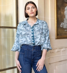 Camisa mujer Maé estampado sabana  - Miss June Paris - 2