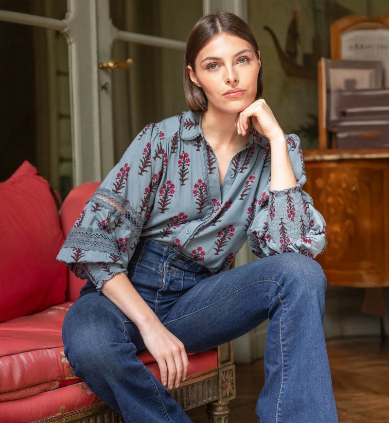 Camisa mulher Hermine - Miss June Paris - 1