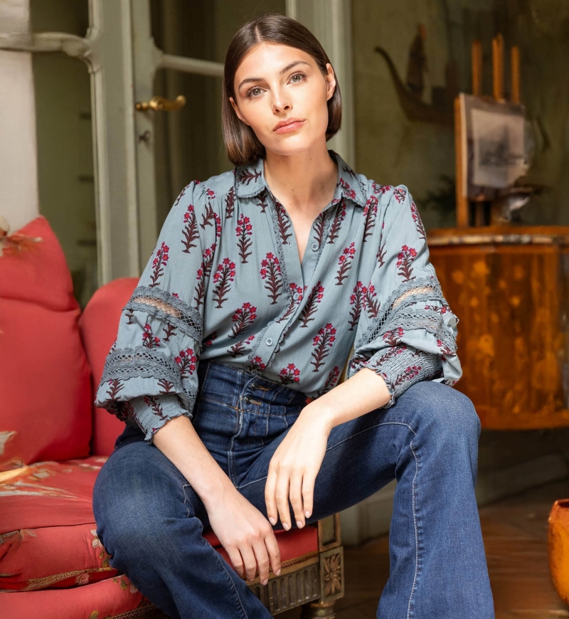 Camisa mulher Hermine - Miss June Paris - 2