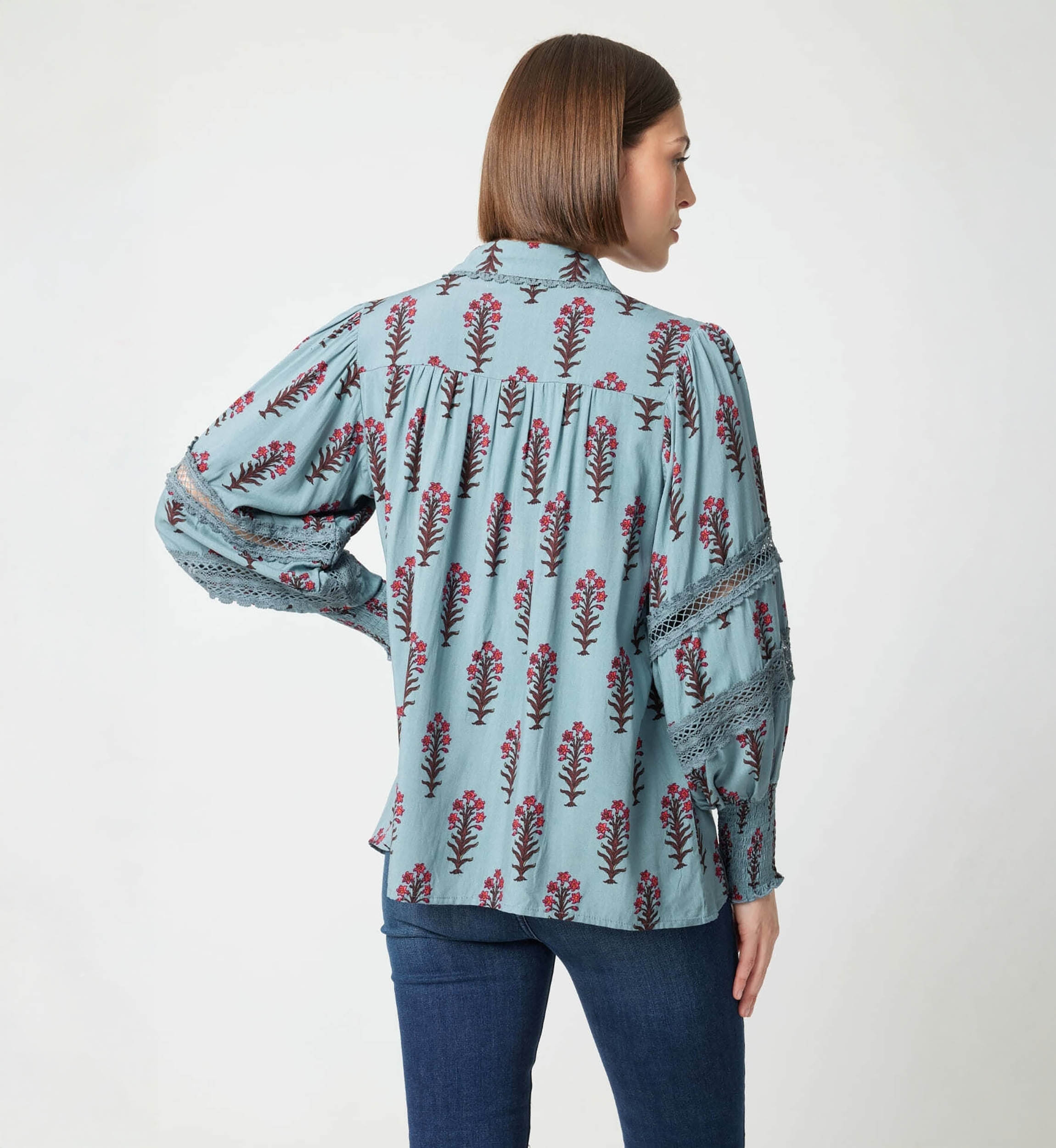 Camisa mujer Hermine - estampado floral - Miss June Paris - 4