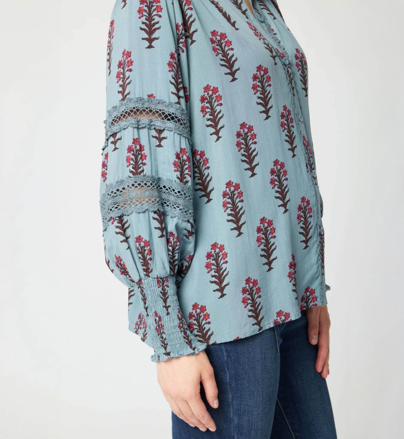 Hermine women's Shirt -  floral print - Miss June Paris - 5