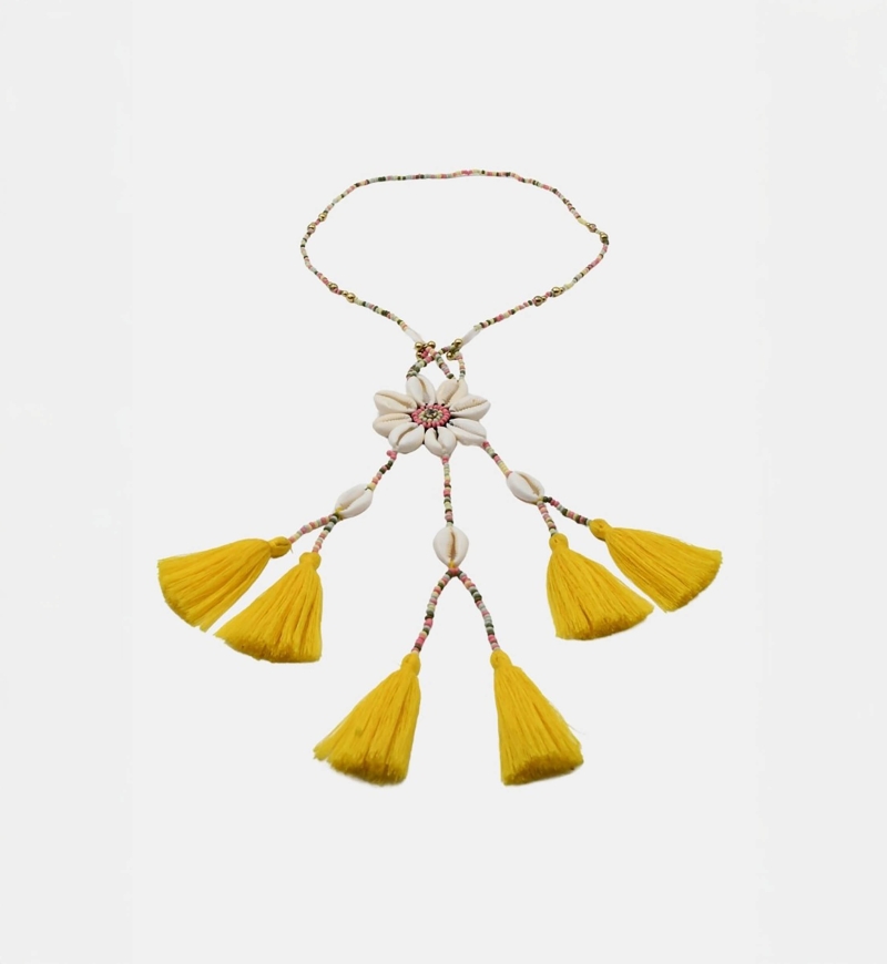 Colar longo boêmio fantasia LENA - Miss June