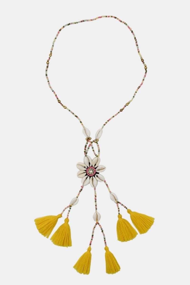 Colar longo boêmio fantasia LENA - Miss June