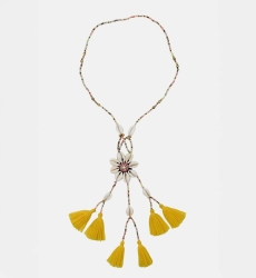 Colar longo boêmio fantasia LENA - Miss June